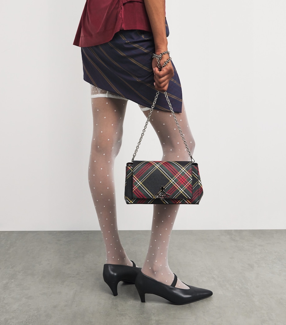 Medium Hazel Tartan Top-Handle Bag N302 CHELSEA TARTAN Image 5