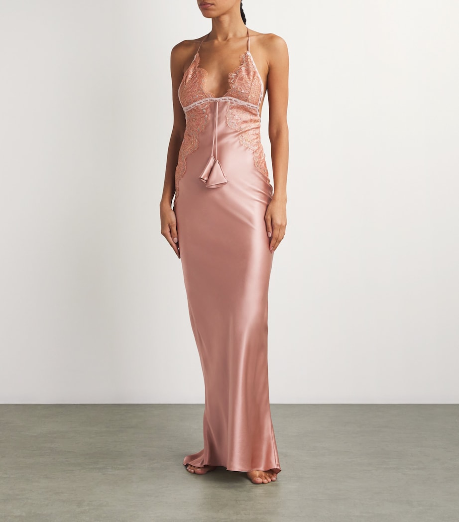 Silk Sofia Maxi Dress OLD ROSE/MULTI Image 2