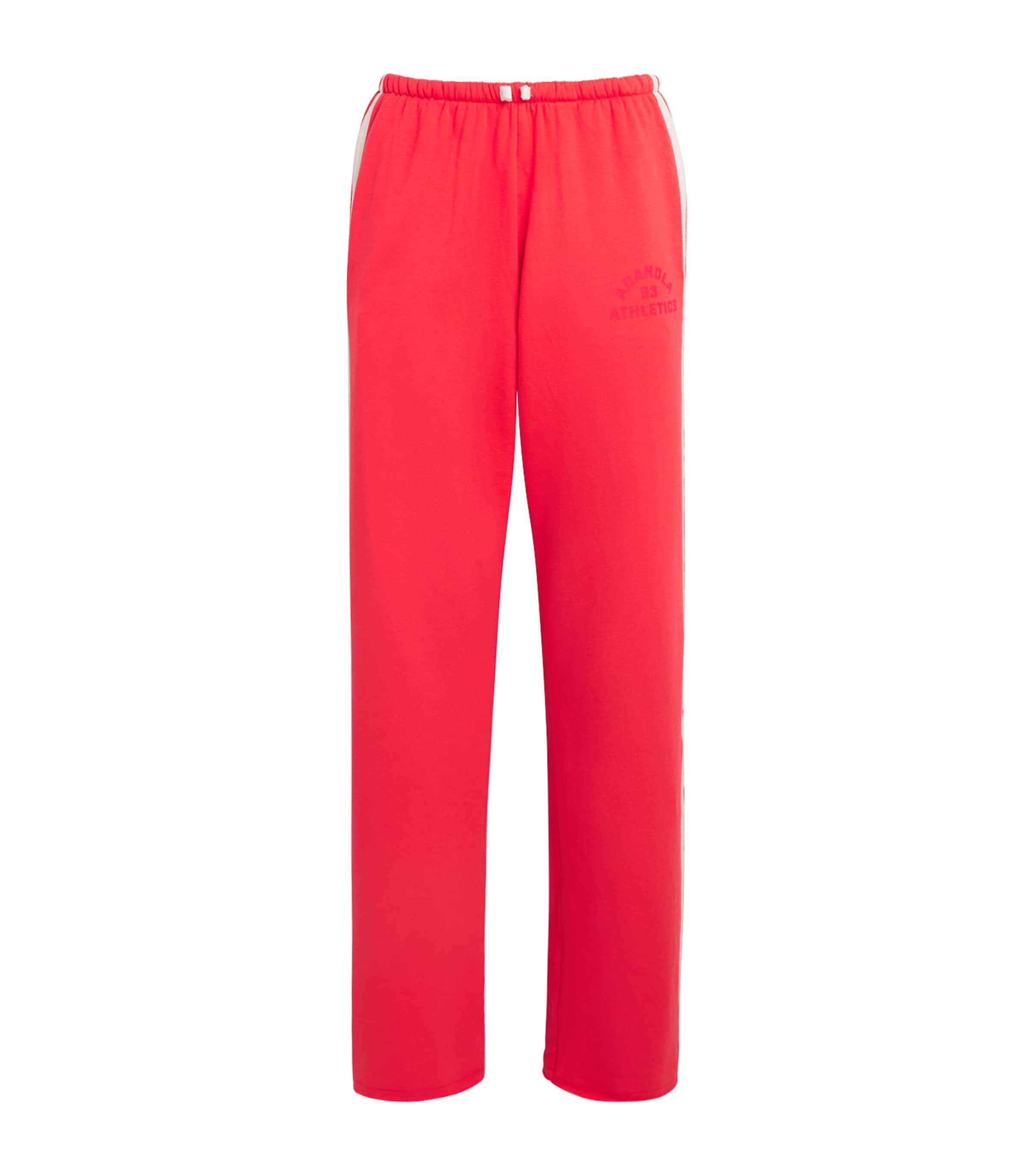 Adanola Organic Cotton-modal Straight Sweatpants In Red