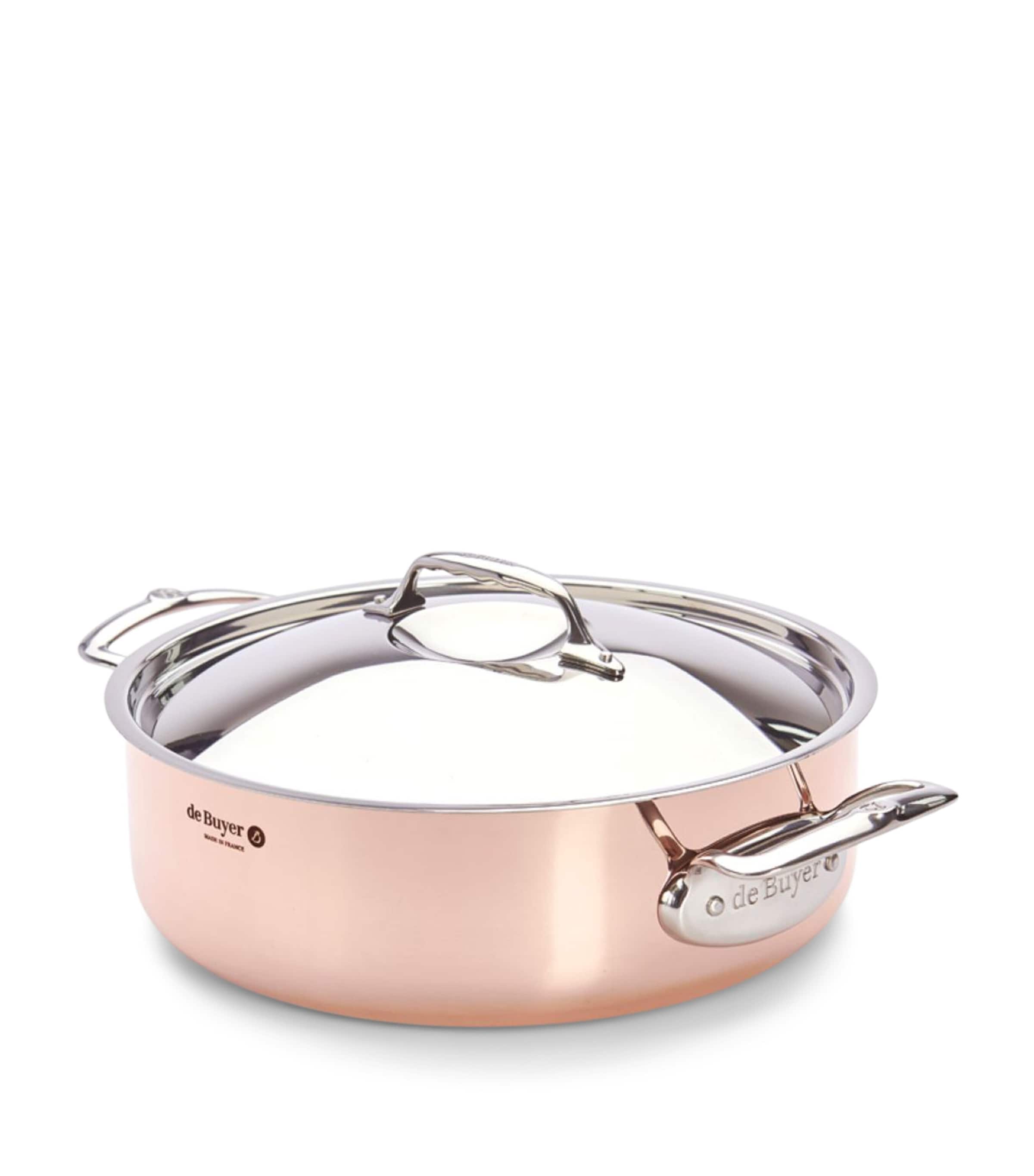 De Buyer Copper Prima Matera Sauté Pan and Lid (28cm) Copper Image 3