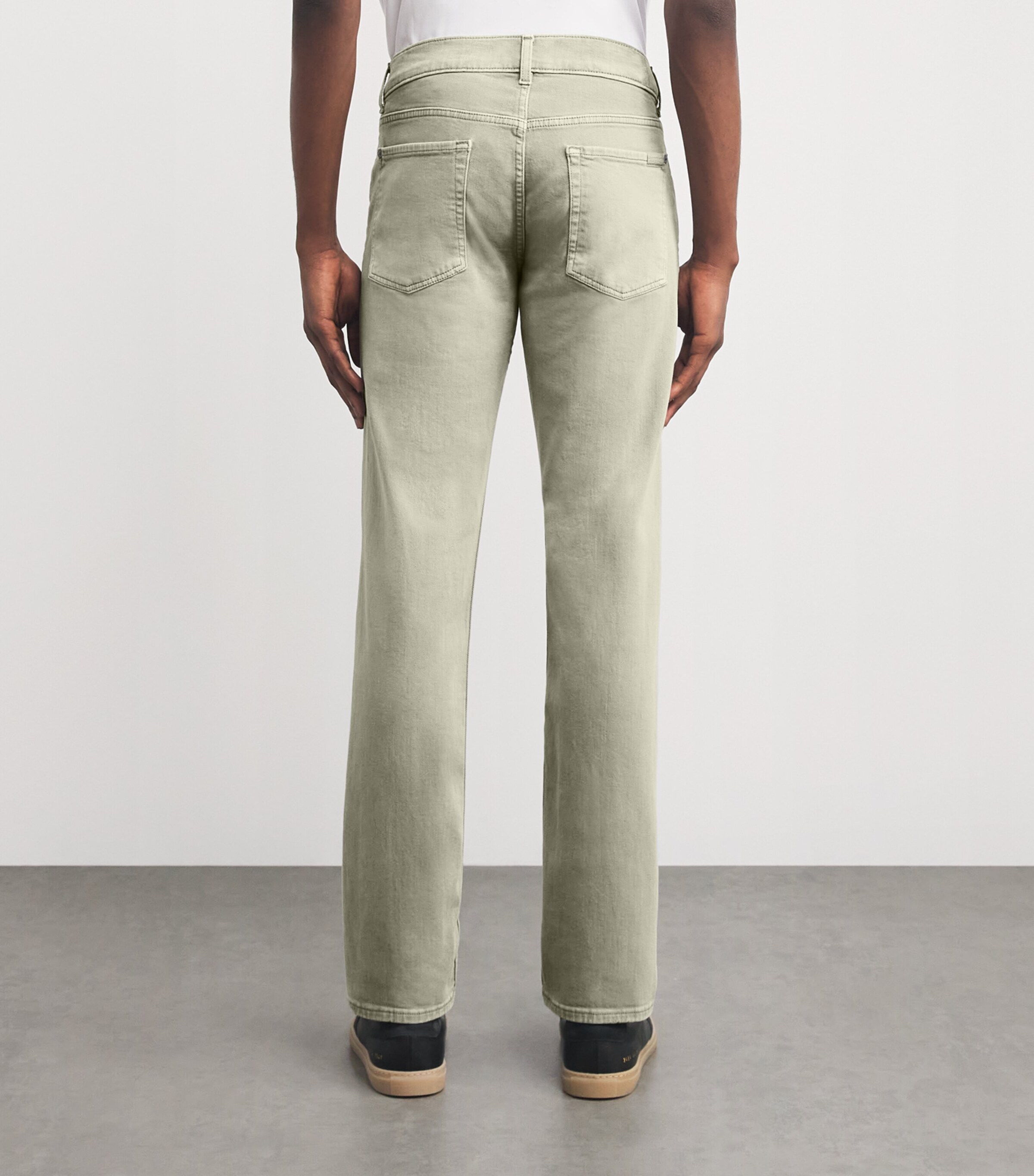 Slimmy Luxe Performance Stretch Sateen Jeans GREEN Image 4