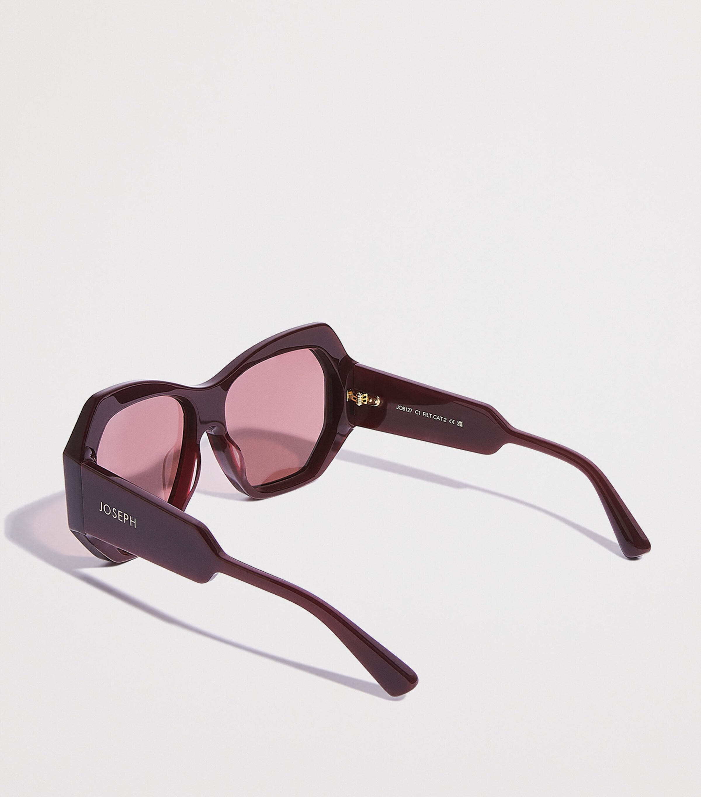 Joseph Butterfly Slima Sunglasses Plum Image 3