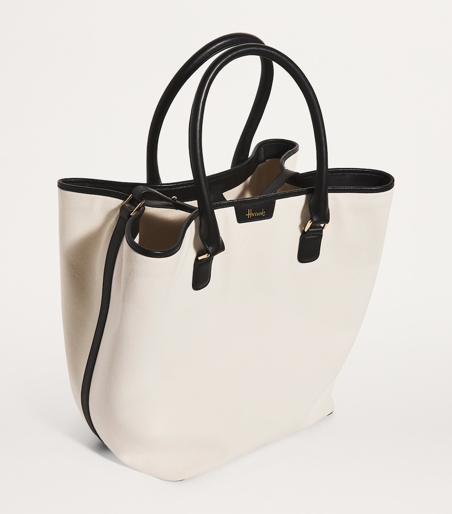 Large Canvas Slouchy Tote Bag CREAM Image 5