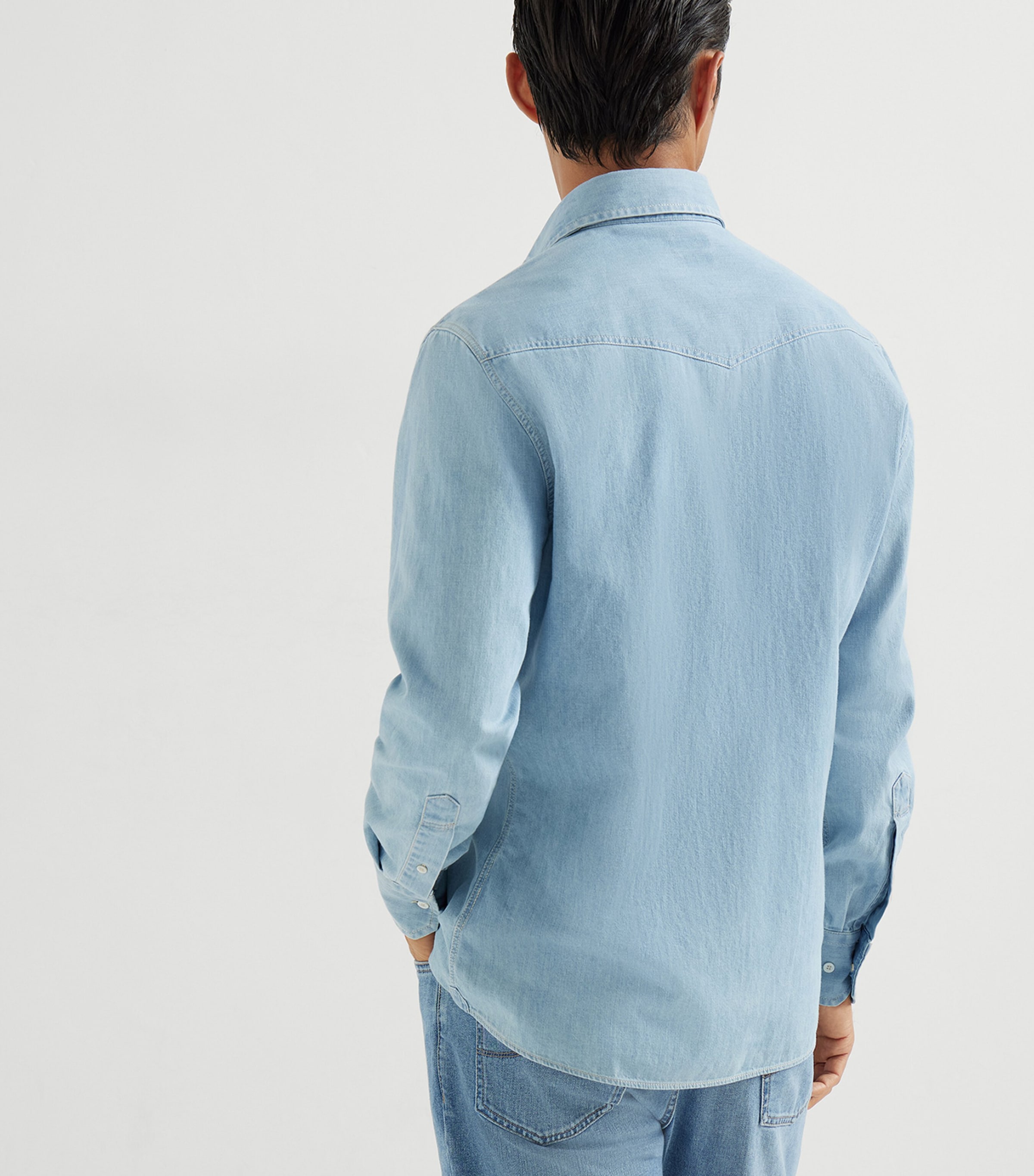 Denim Western Shirt COW32 Image 6