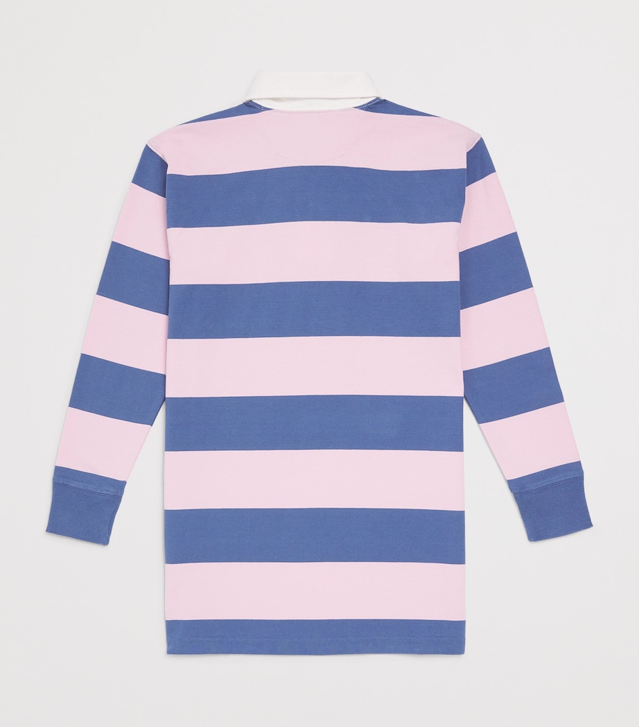 Ralph Lauren Kids Cotton Striped Polo Dress (8-10 years) Pink/bluestrpedckwsh Image 2