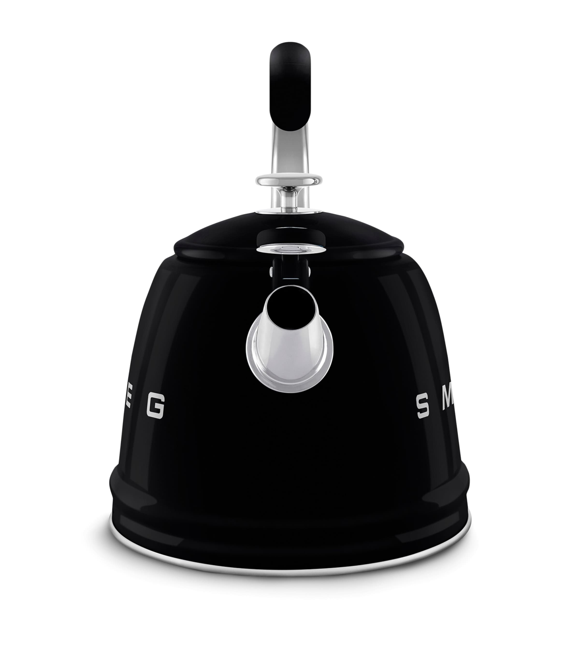 Smeg Stovetop Whistling Kettle In Black