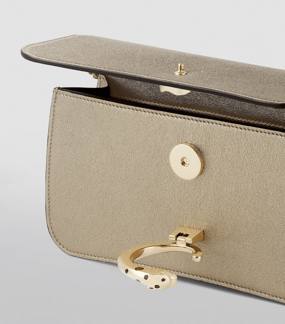 Cartier Mini Metallic Leather Panthère de Cartier Cross-Body Bag Gold Image 2