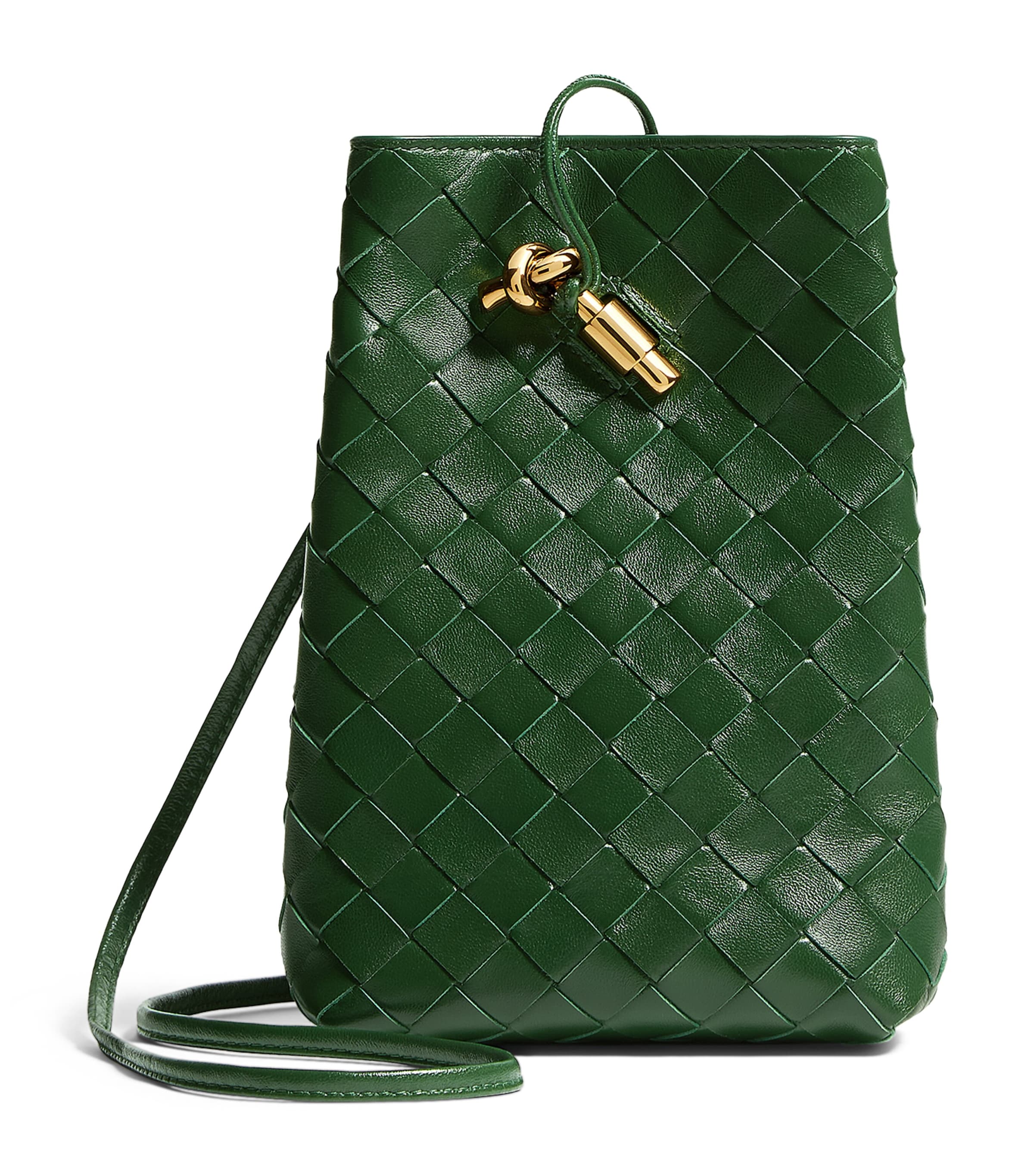 Bottega Veneta Nappa Leather Andiamo Phone Pouch Image 1