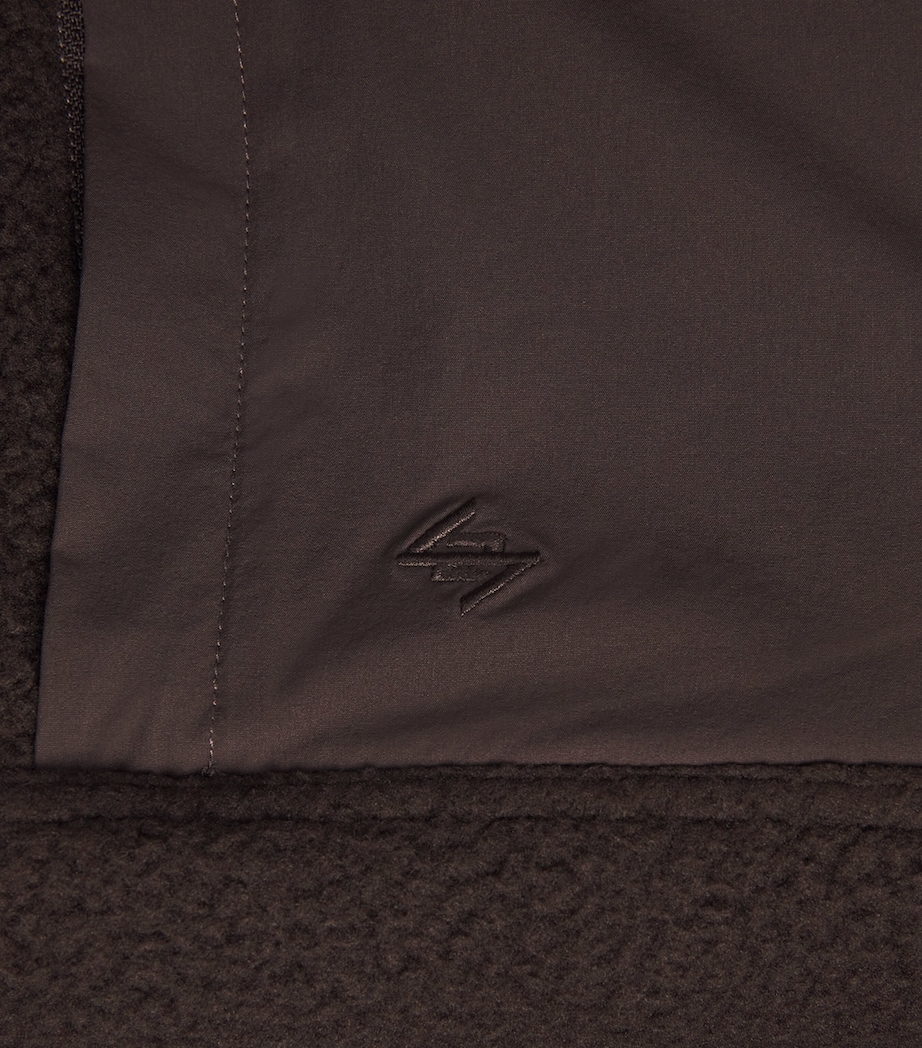 247 Borg Fleece Jacket CHOCOLATE Image 5