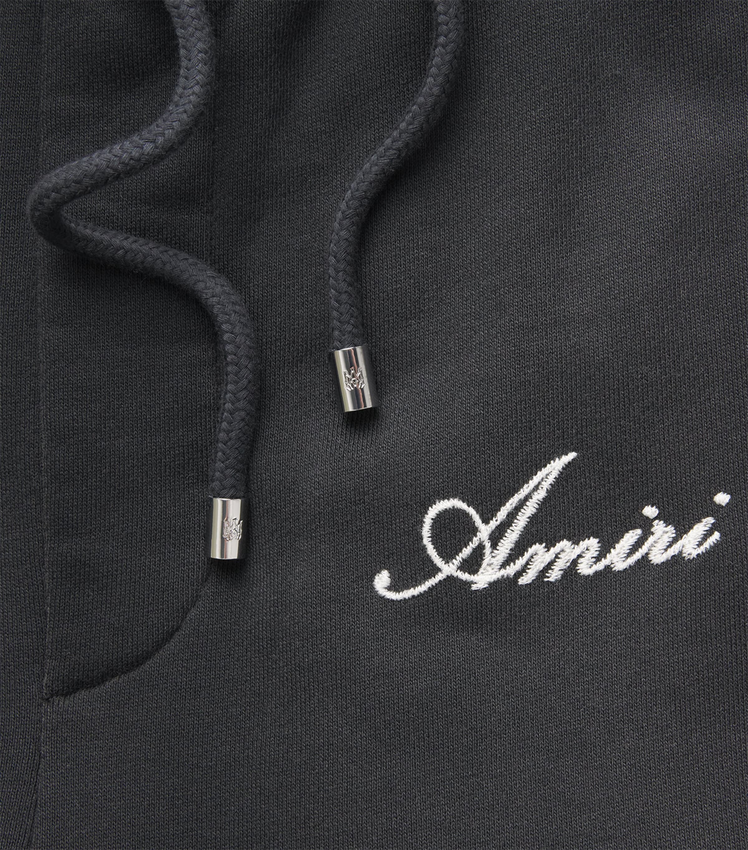 AMIRI Mens Cotton Bones Oversized Sweatpants Black Image 6