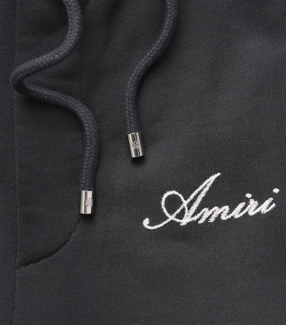 AMIRI Mens Cotton Bones Oversized Sweatpants Black Image 6