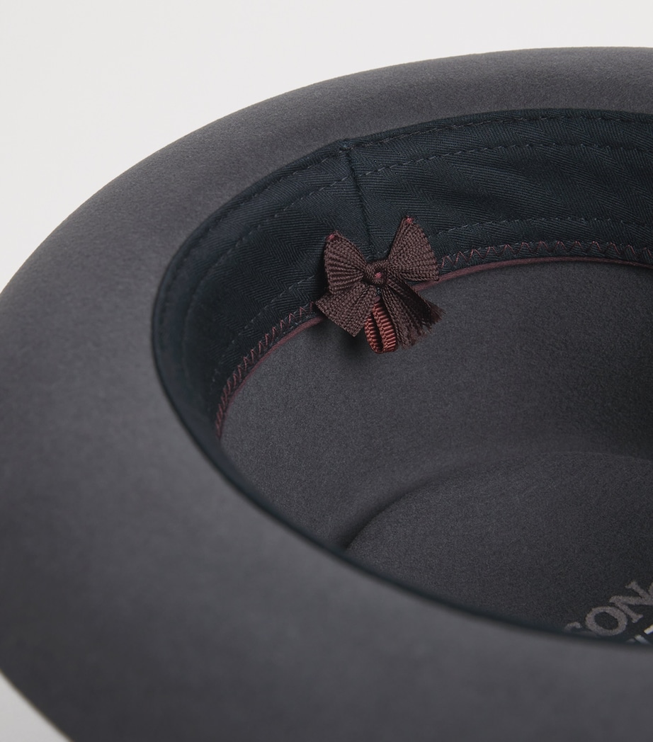 Wool Felt Pork Pie Hat 31 - TITANIUM Image 3