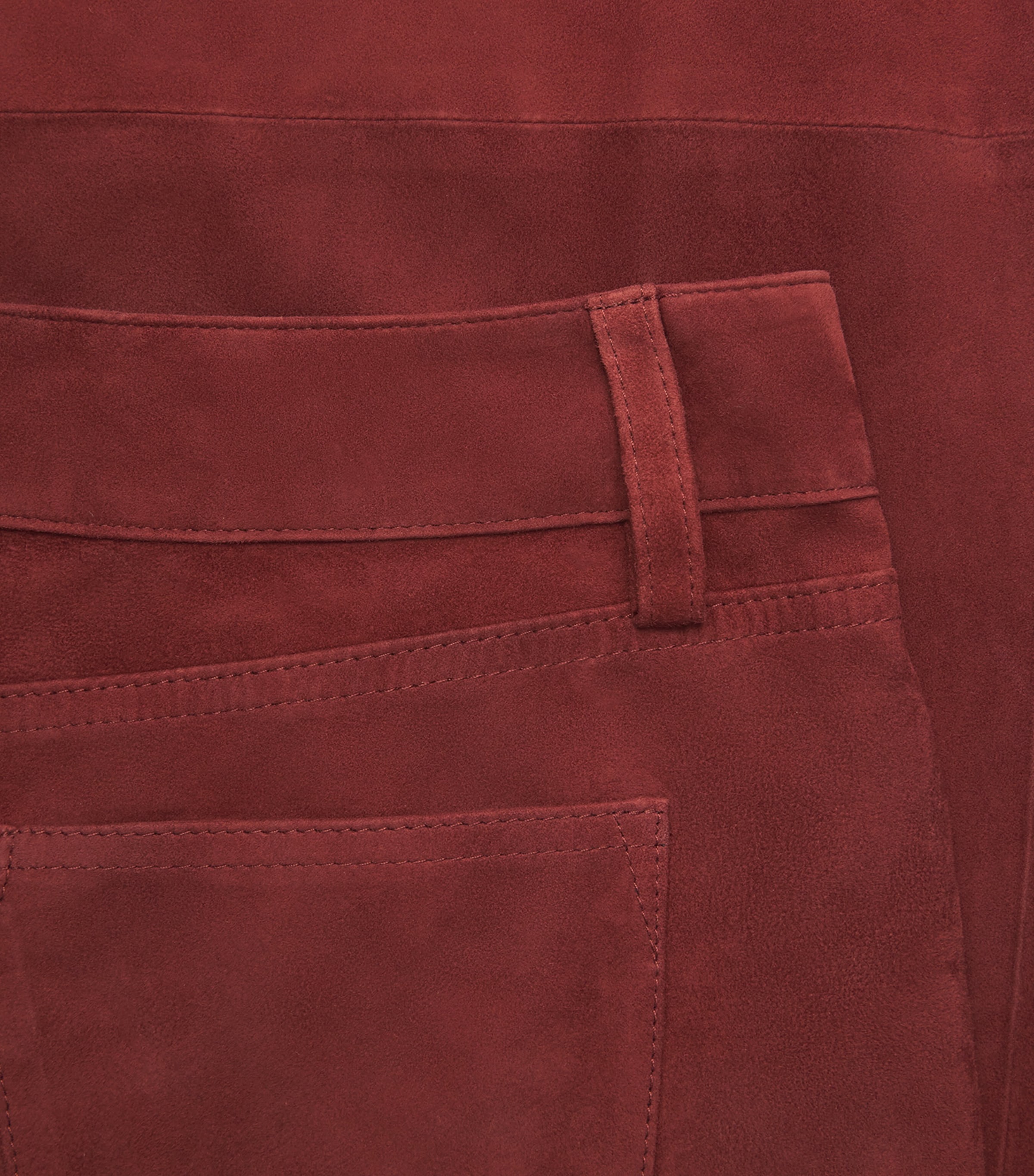 Alice+Olivia Womens Wide Amazing Suede Trousers Cognac Image 6