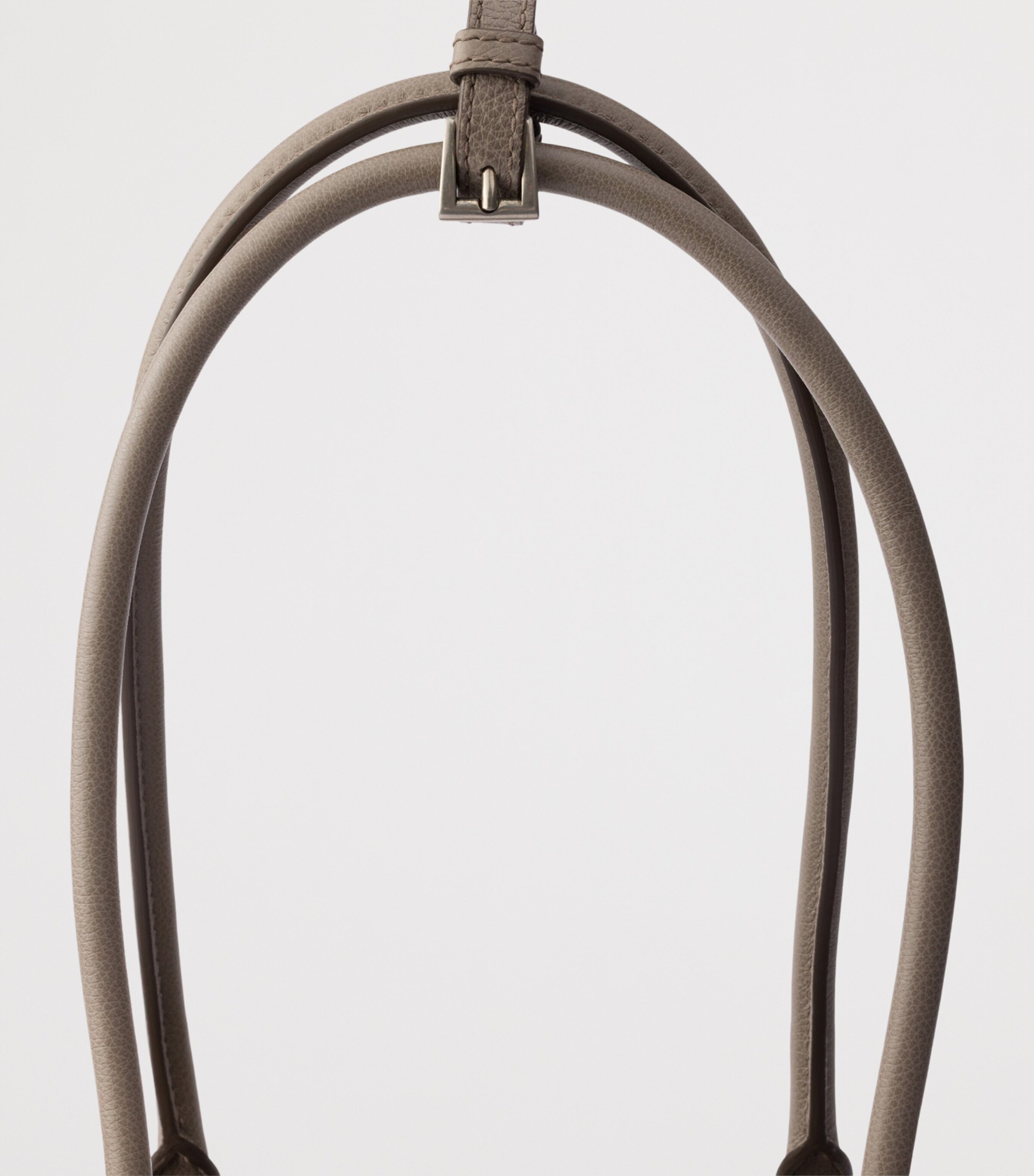 Prada Medium Leather Bonnie Top-Handle Bag Grey Image 6