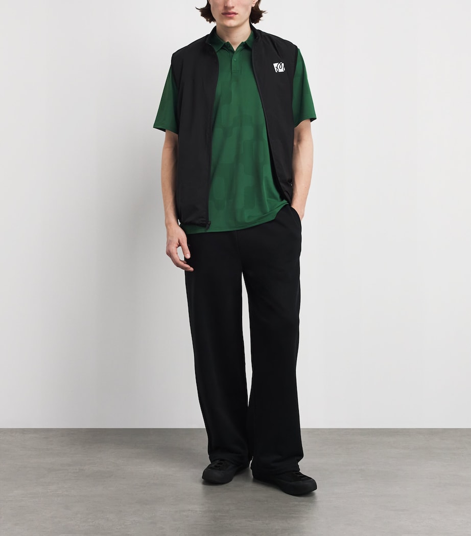 Malbon Mens Performance Mesh Polo Shirt Eden Image 2