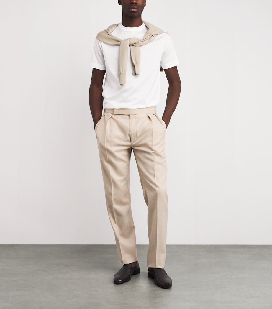 Cotton Double-Neck T-Shirt 1 Image 2