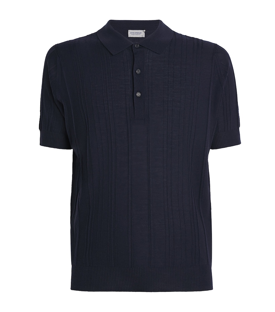 Extra Fine Merino Wool Jaxen Polo Shirt MIDNIGHT Image 1
