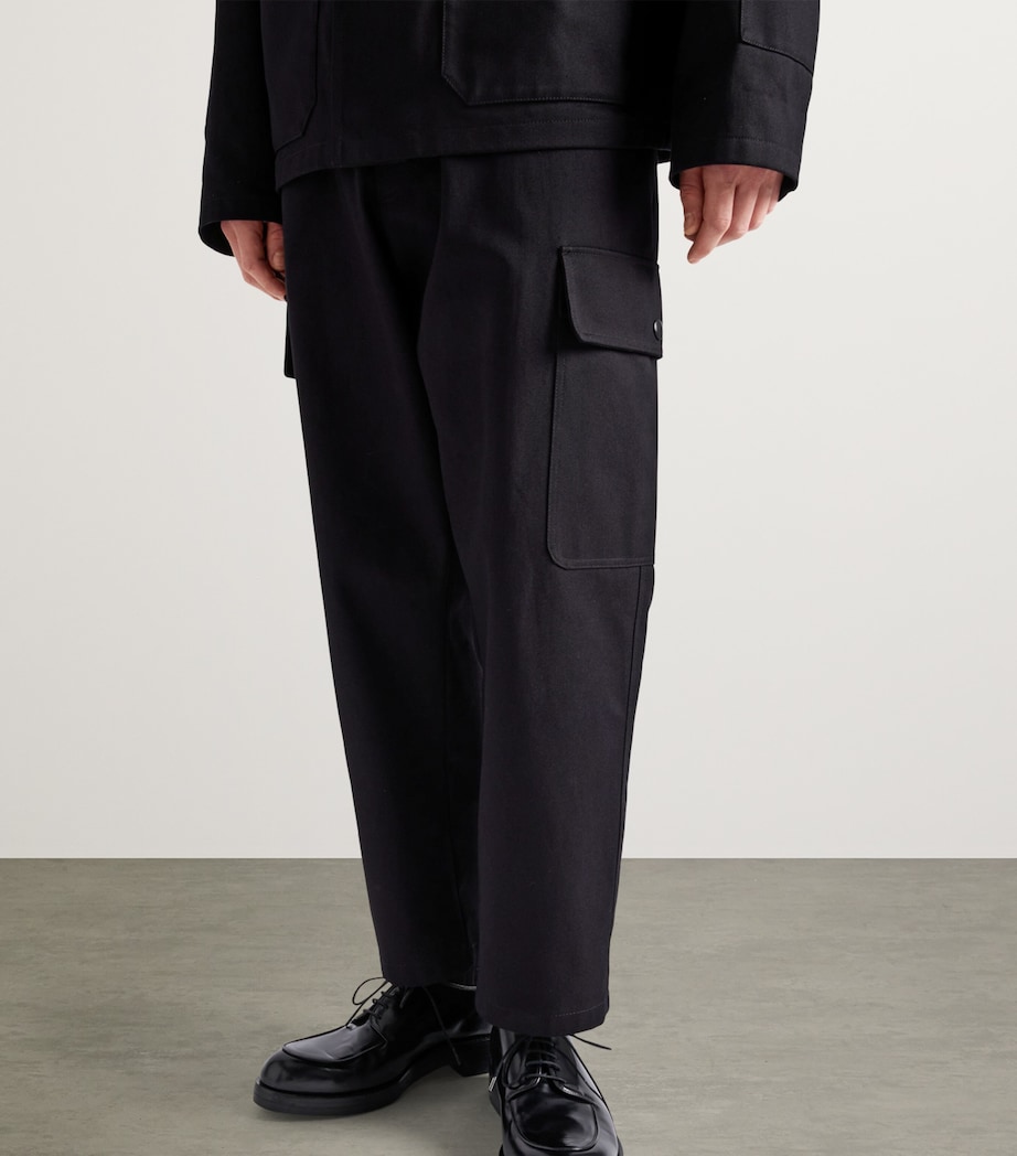 Cotton Cargo Trousers F0002 Image 3