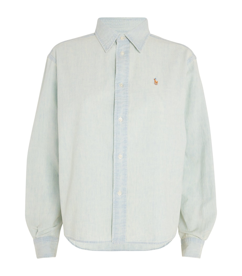 Cotton Polo Pony Shirt CHAMBRAY Image 1