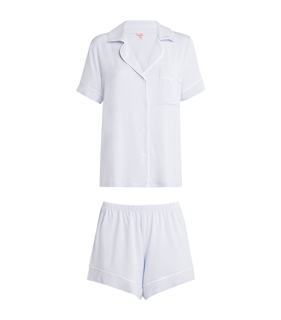 Gisele Short Pyjama Set ICE BLUE/IVORY Image 1