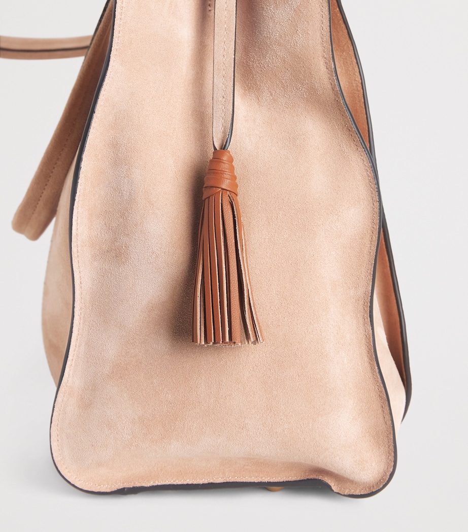 Ulla Johnson Large Suede Adria Tote Bag Sienna Image 4