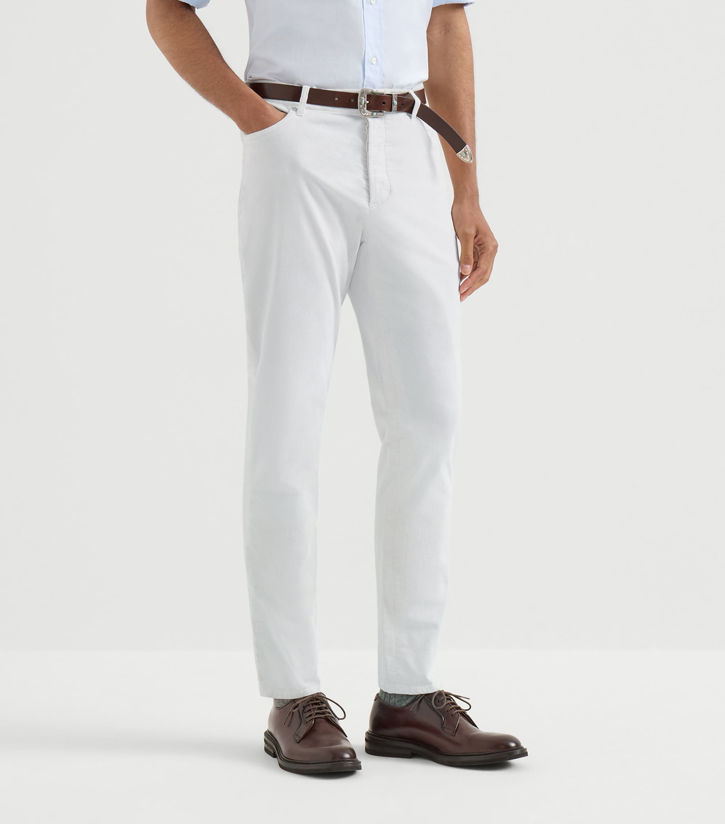 Brunello Cucinelli Mens Comfort Denim Straight Jeans Image 4