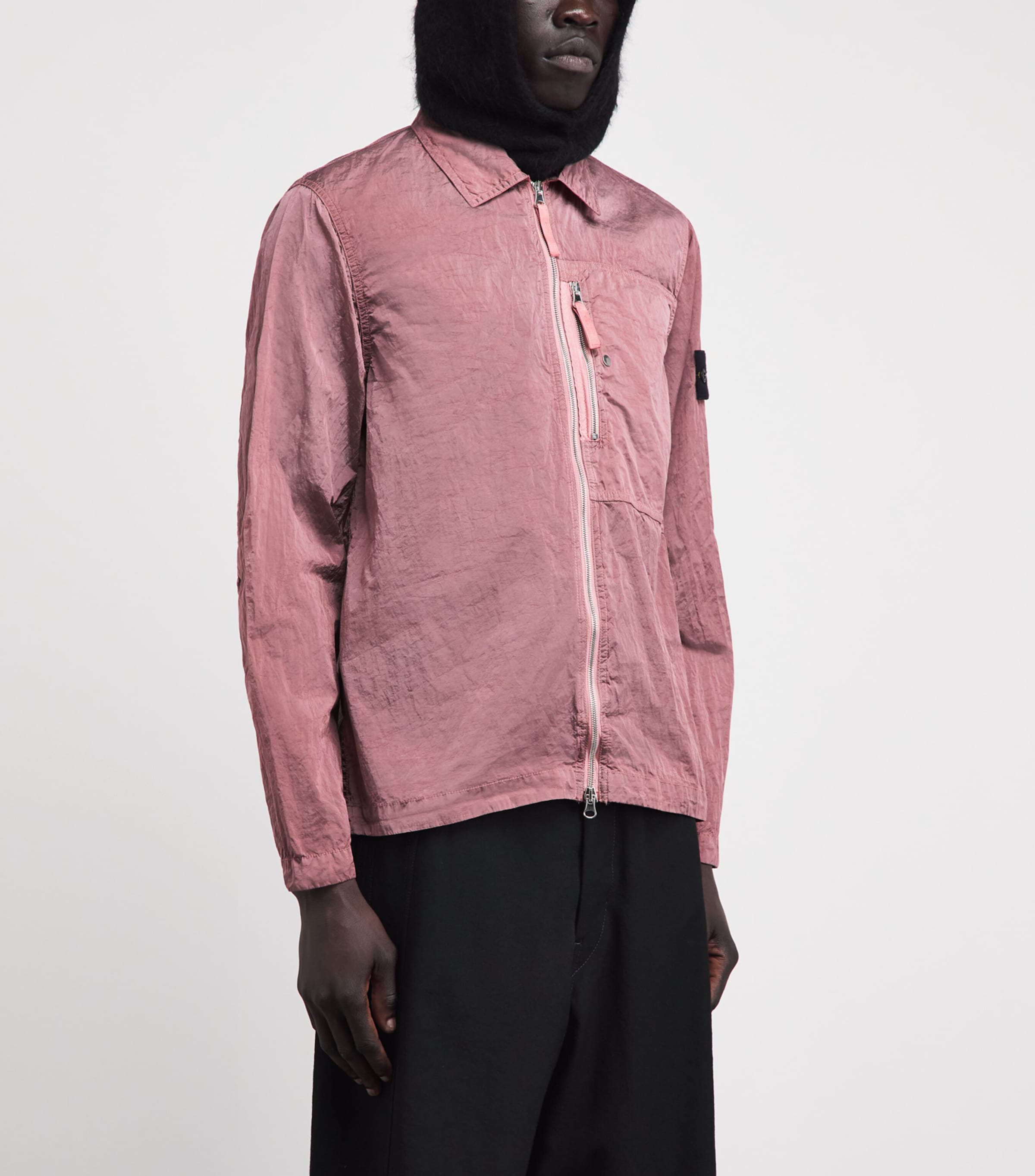 Stone Island Mens Nylon Double-Dyed Overshirt Image 4