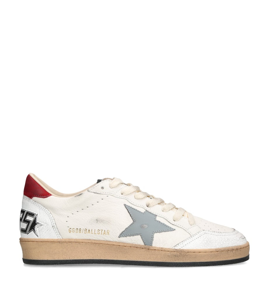 Golden Goose White Leather Ball Star Sneakers Harrods US