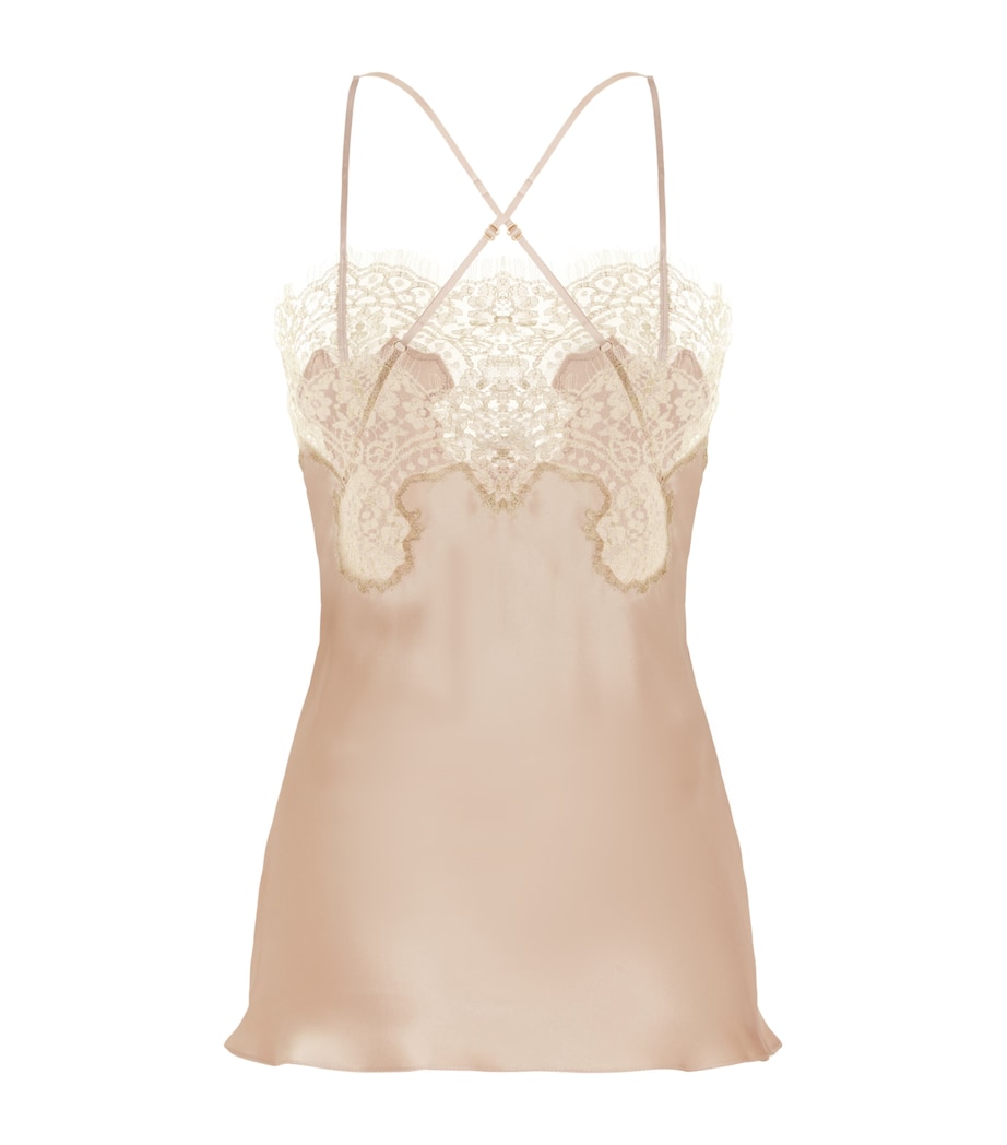Gina Satin Camisole ALMOND/GOLD Image 3