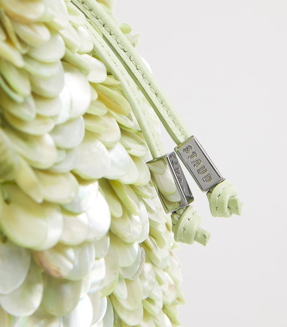 STAUD Embellished Reef Top-Handle Bag Mcha Matcha Image 5