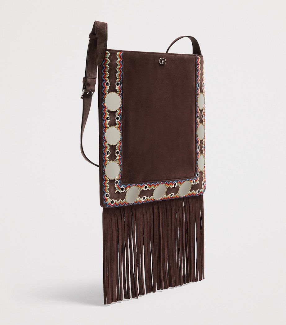 Suede Embellished Nellcôte Shoulder Bag RCB Image 4