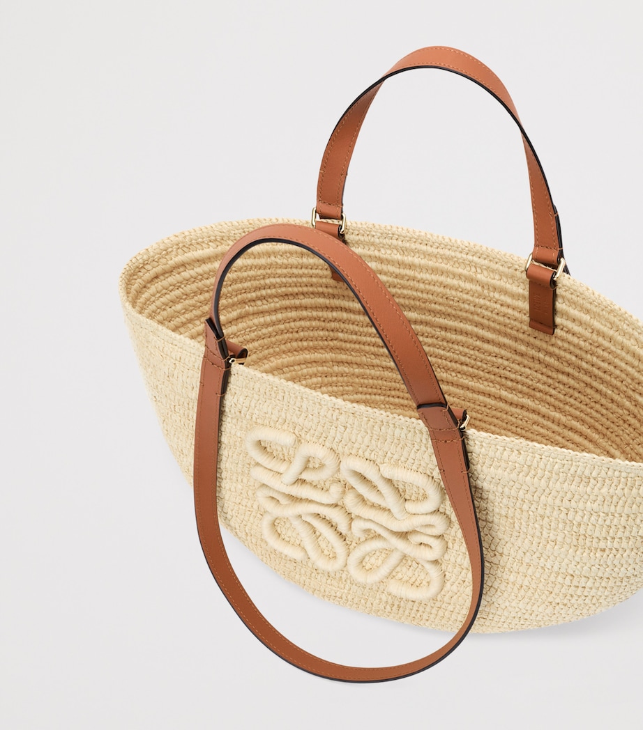 LOEWE x Paula’s Ibiza Medium Eclipse Basket Bag Natural/tan Image 5