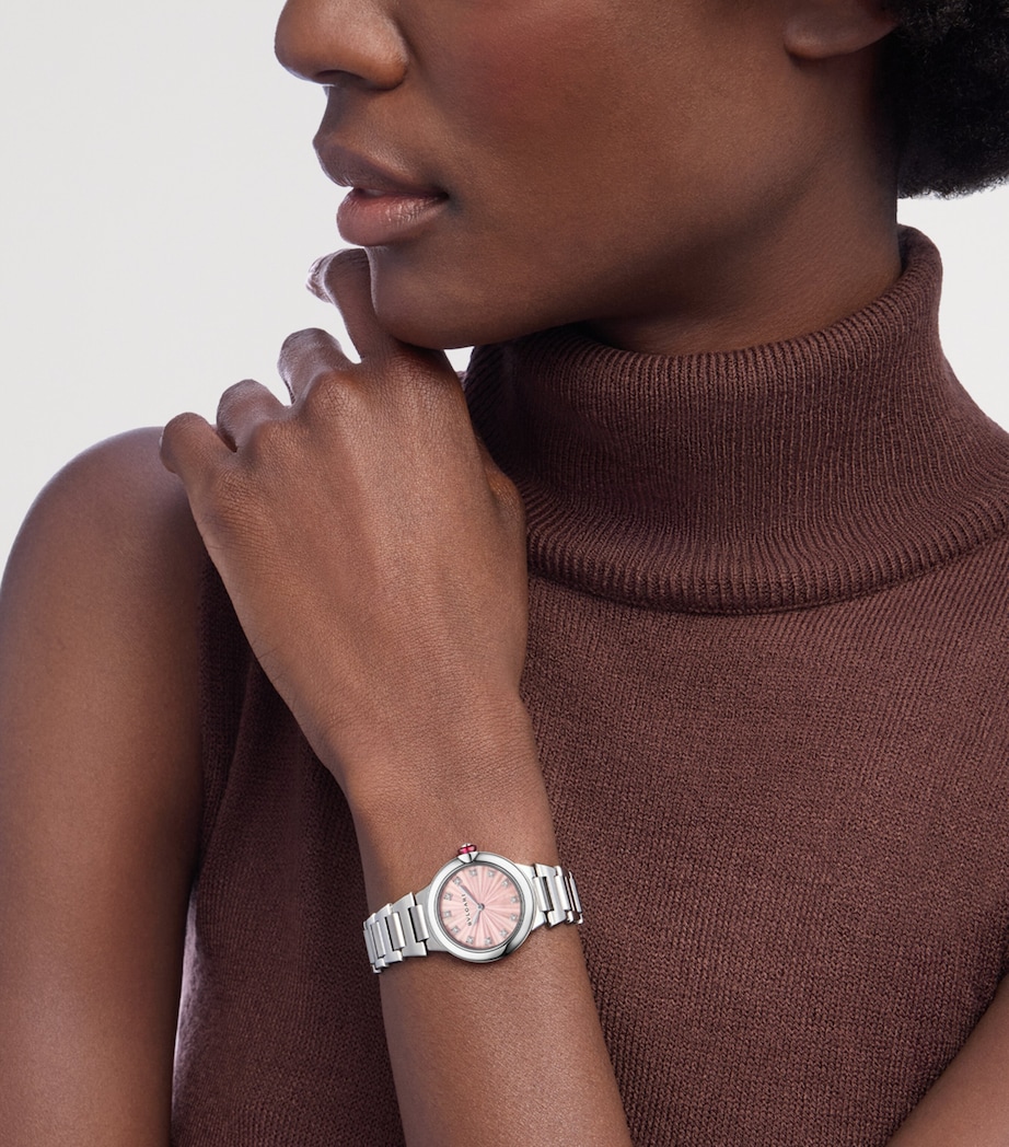 Stainless Steel Lvcea Watch 28mm SILVER Image 6