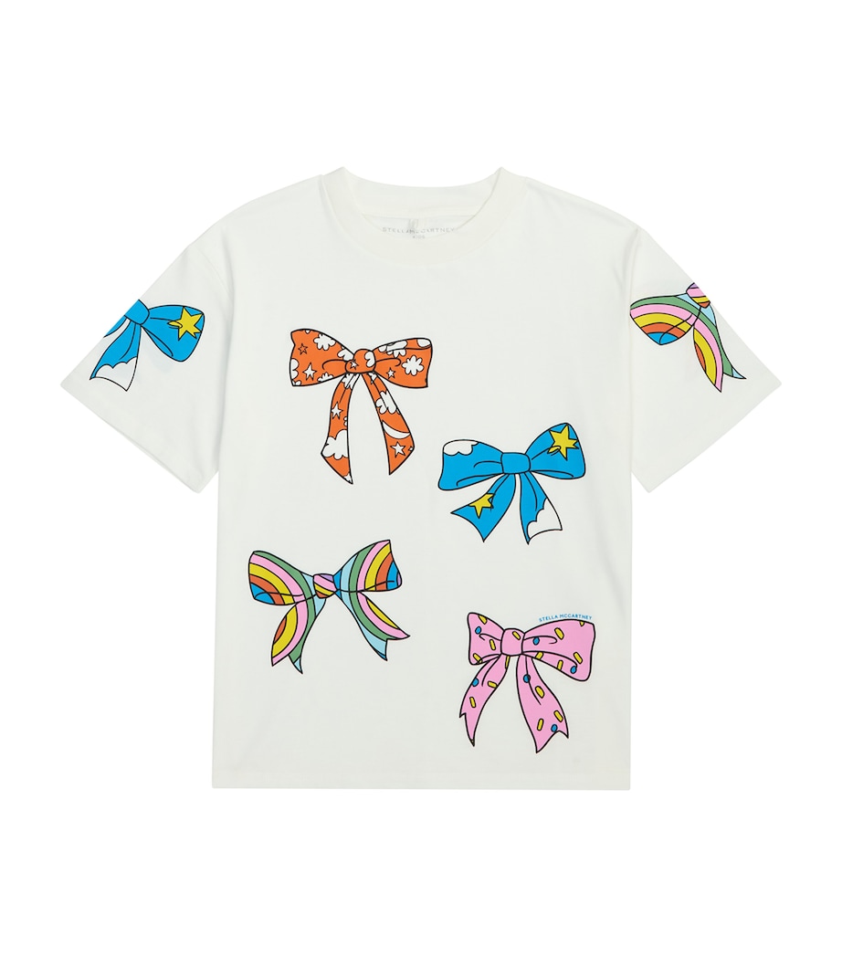 Bow-Print T-Shirt (3-14+ Years) 101IVORY Image 1