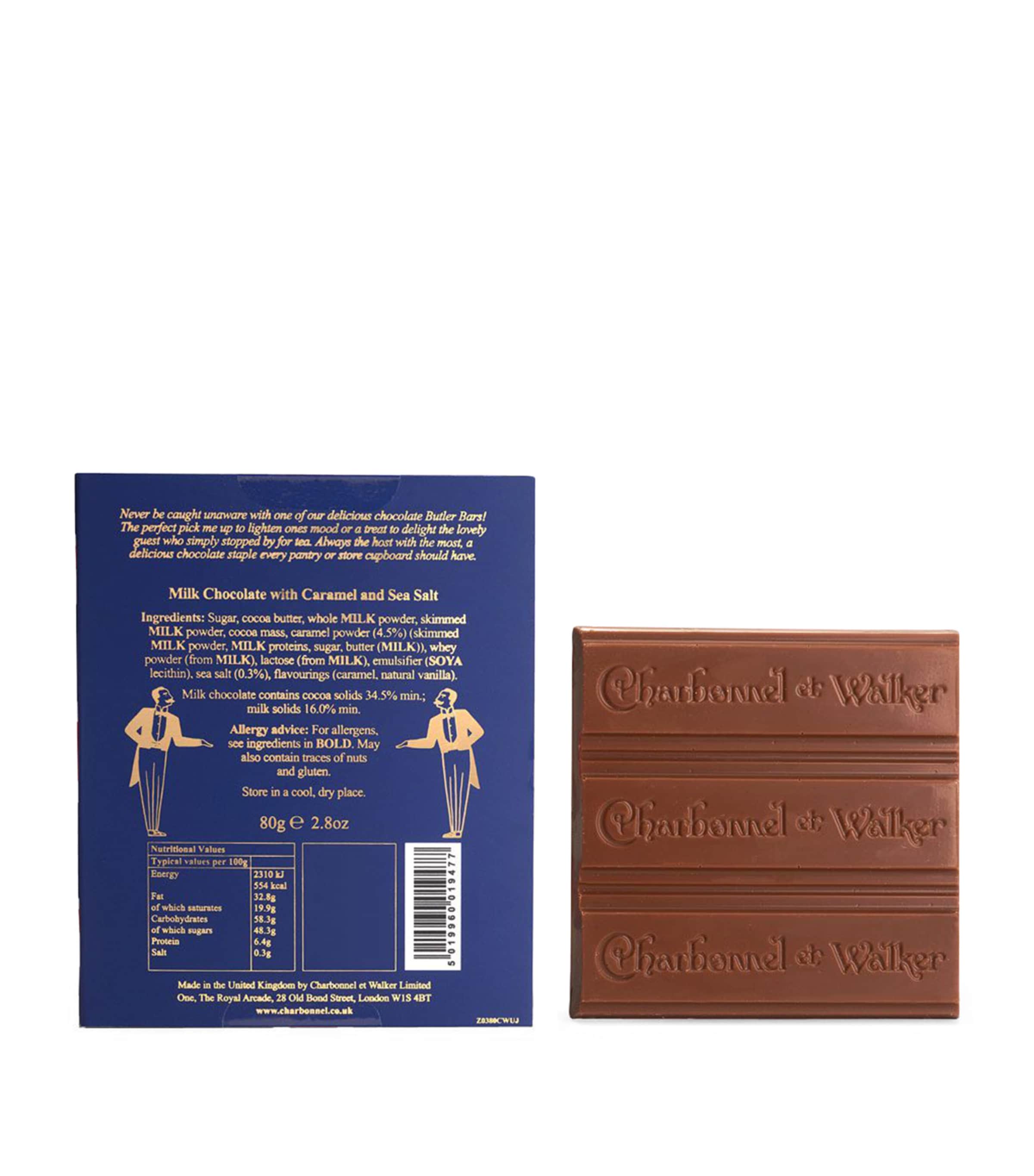 Union Jack Sea Salt Milk Chocolate Butler Bar (80g) NO COLOUR Image 2