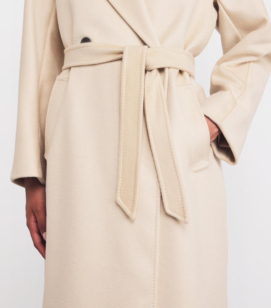 Virgin Wool Belted Coat IVORY Image 6