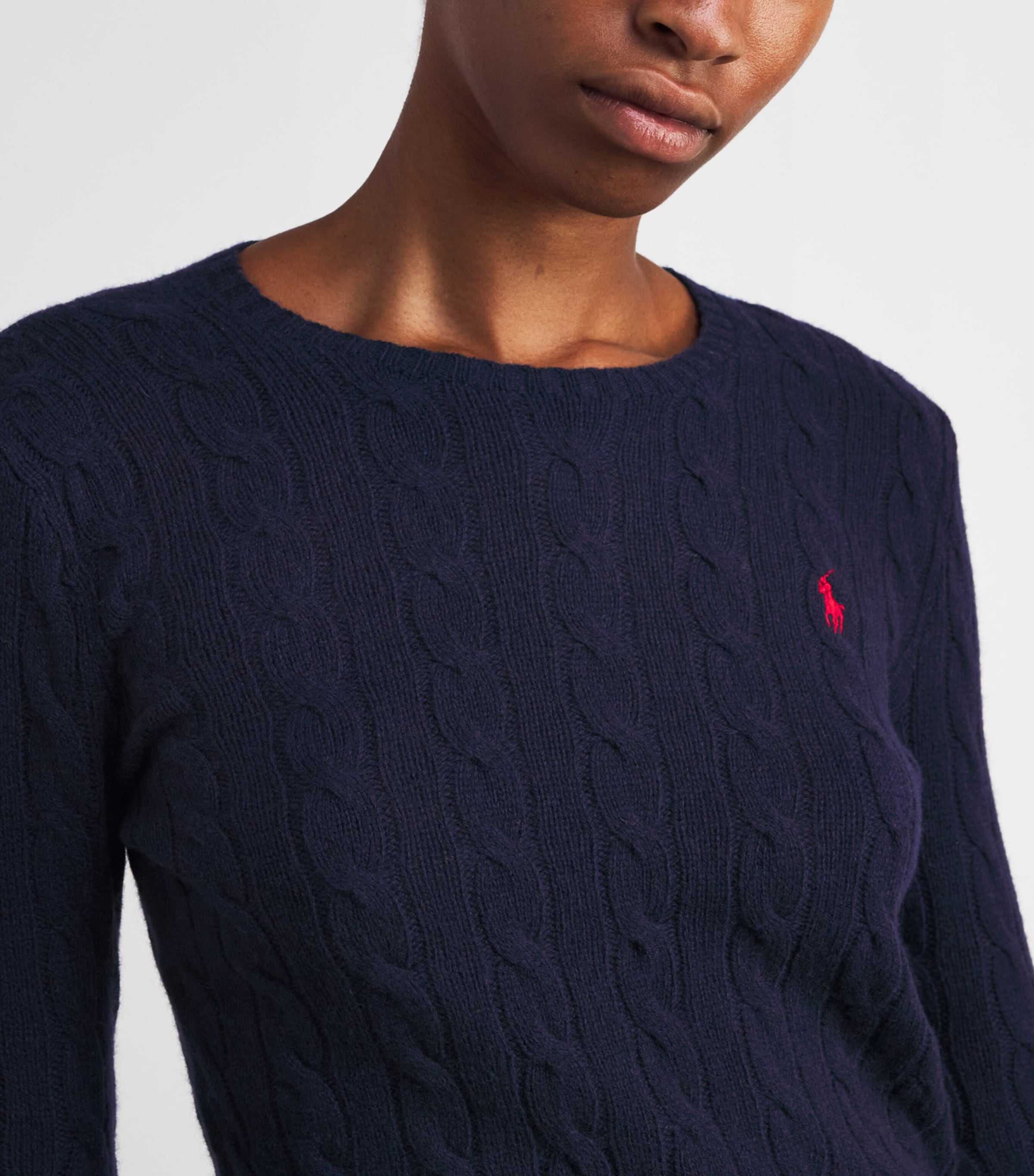Wool-Cashmere Julianna Sweater HUNTER NAVY Image 6