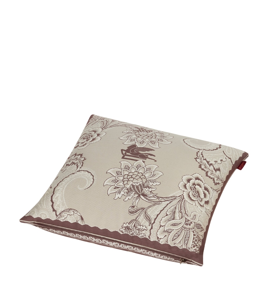 Cotton Bloom Jacquard Cushion (45cm x 45cm) M0132 KHAKI Image 3