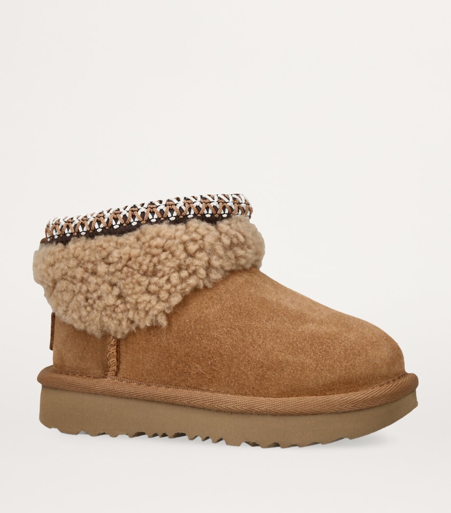 Suede Classic Ultra Mini Curly Boots BROWN Image 3