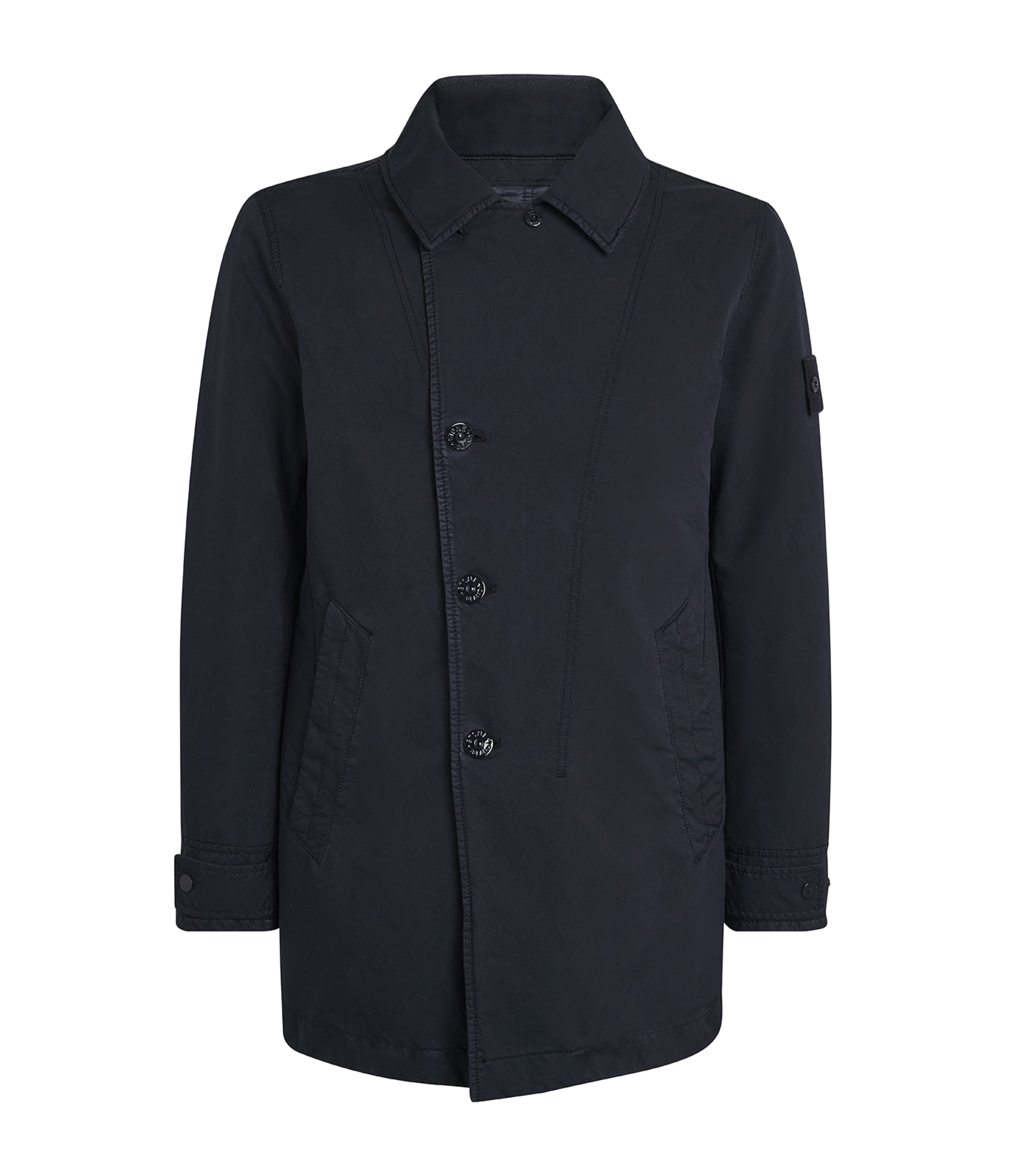 Stone Island Technical Microfibre Jacket In Blue