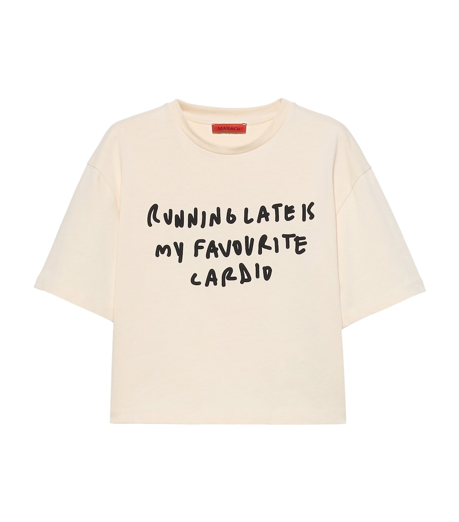 MAX&Co. Womens x Pietro Terzini Printed T-Shirt Milk Image 1