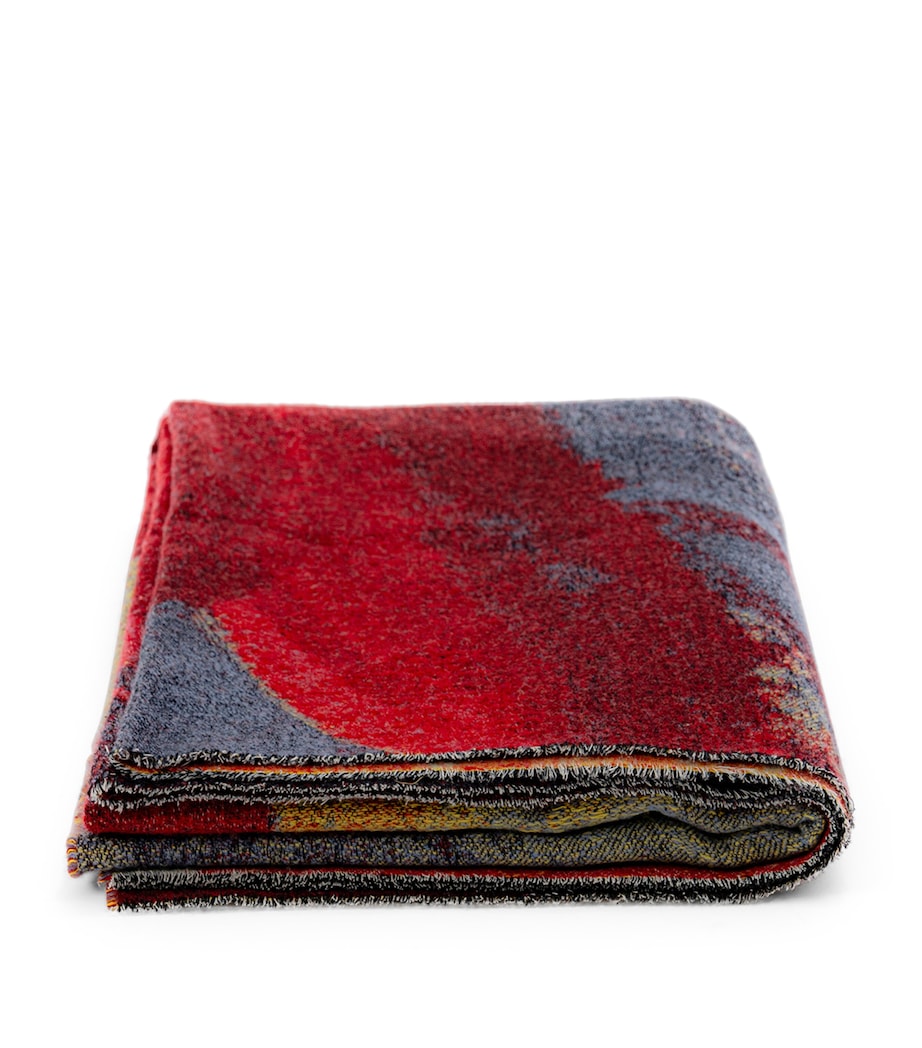 Somma Merino Wool-Cashmere Bliss Throw (130cm x 185cm) Red Image 2