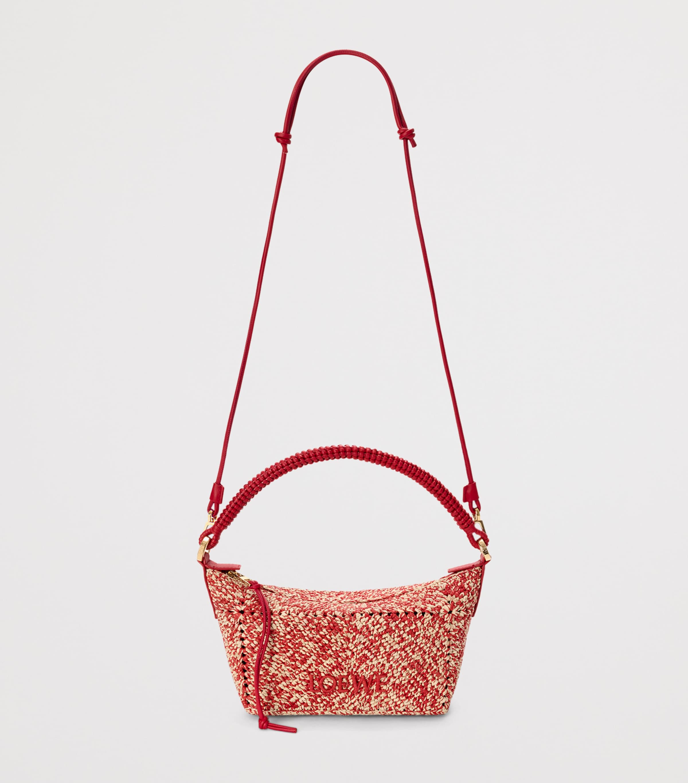 LOEWE x Paula’s Ibiza Raffia Cala Pouch Red Image 6