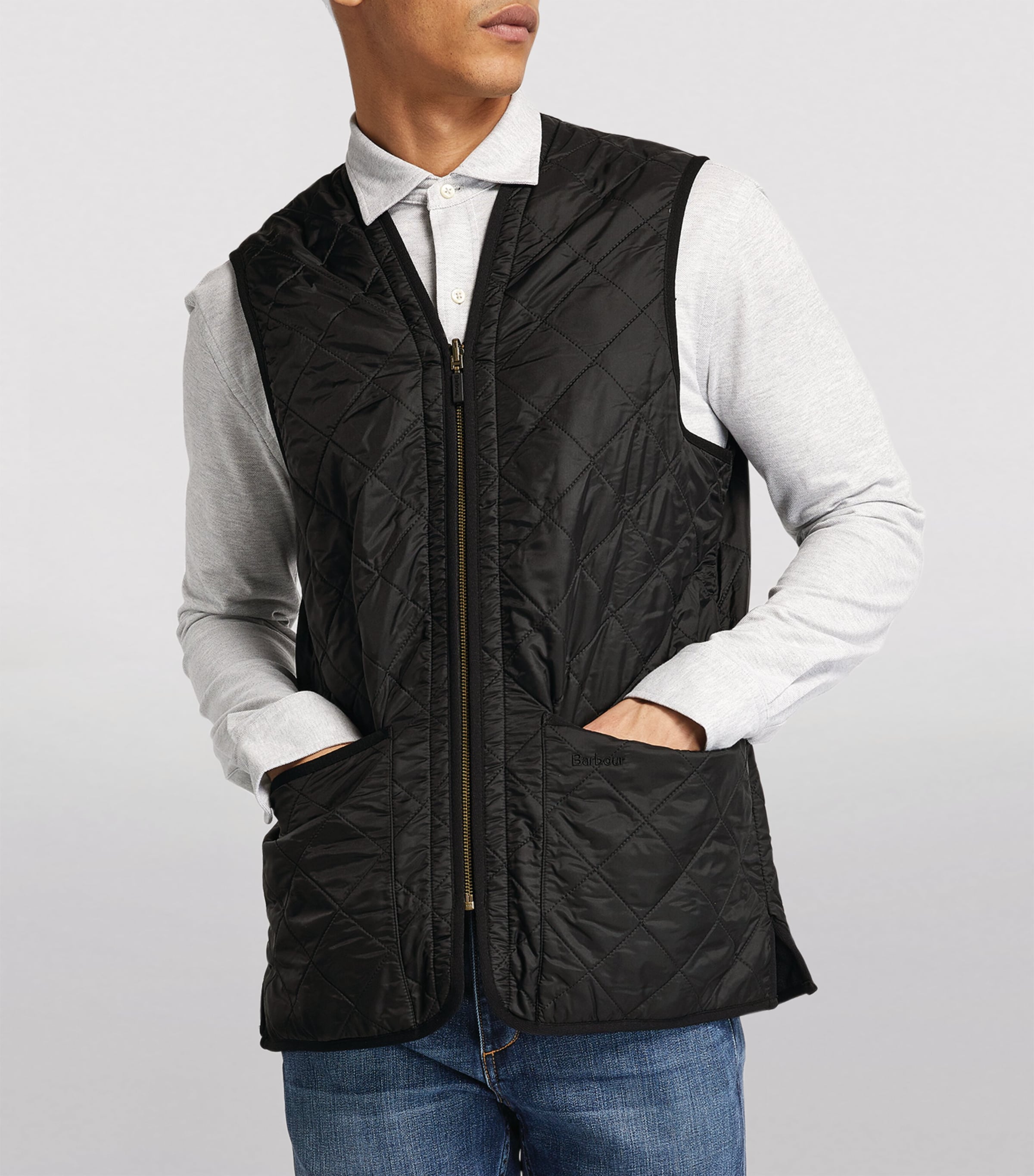 Polarquilt Zip-In Liner Gilet BLACK Image 2