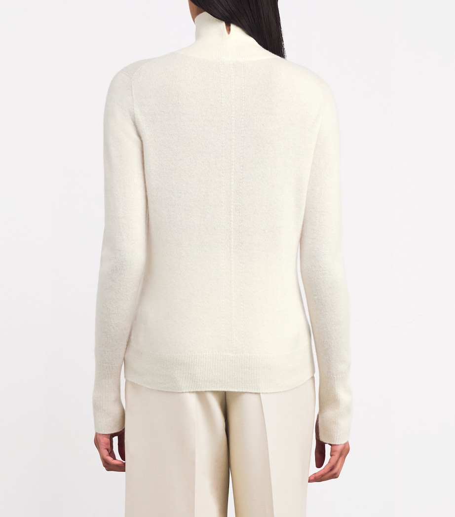Cashmere High-Neck Sweater IVORY Image 4