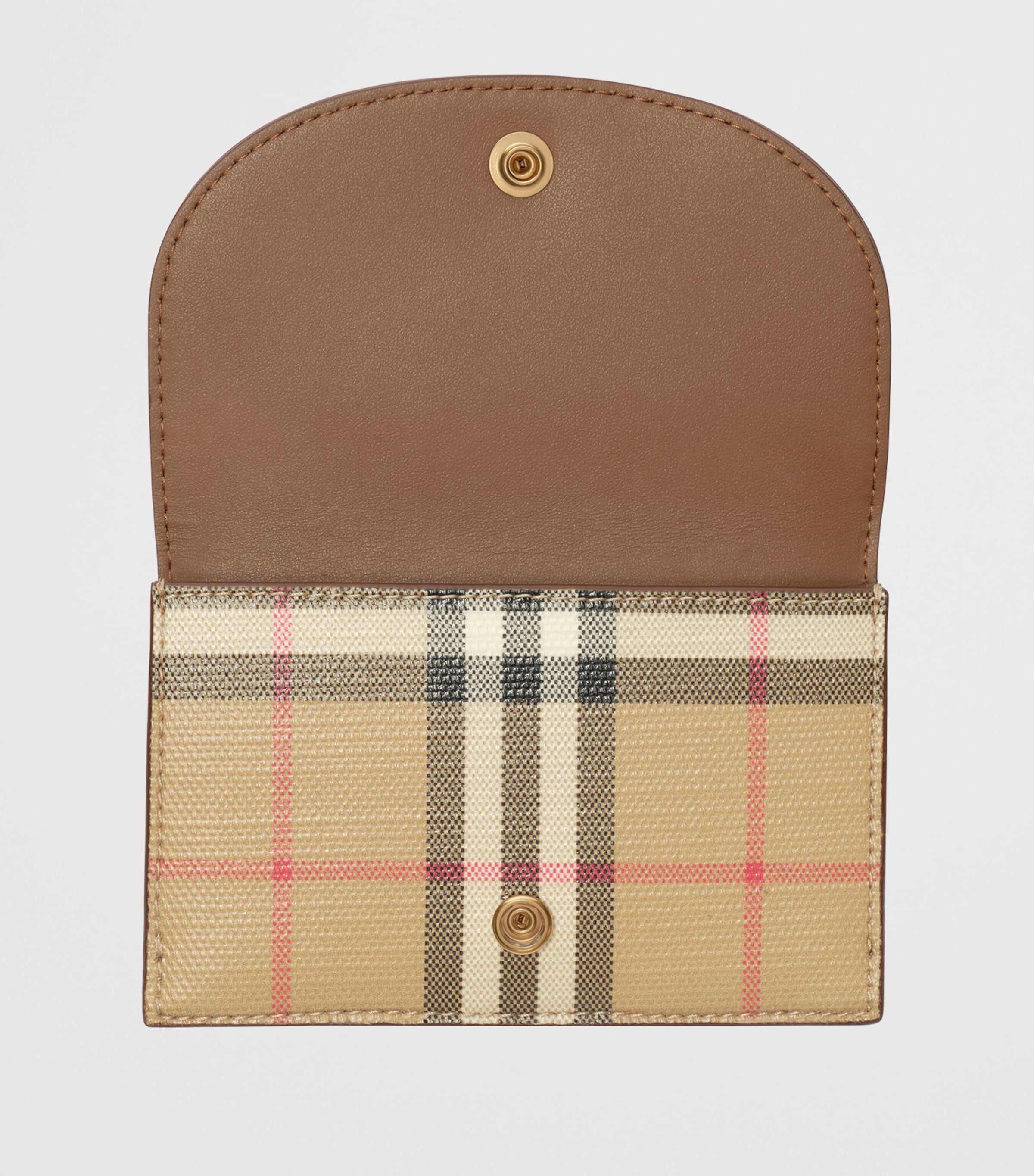 Burberry Check Card Holder Keyring Archive Beige Image 3