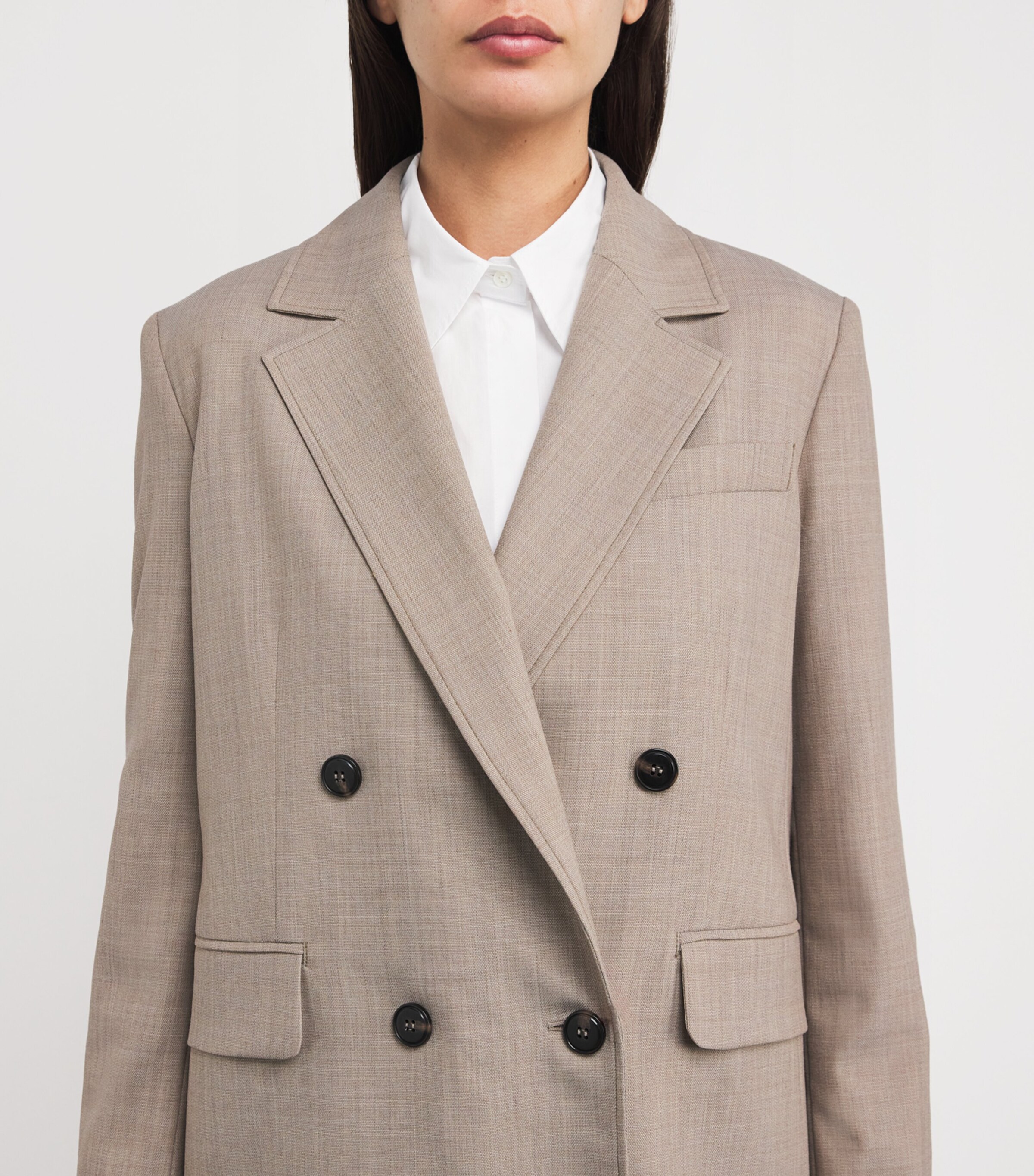 Double-Breasted Blazer BEIGE Image 6