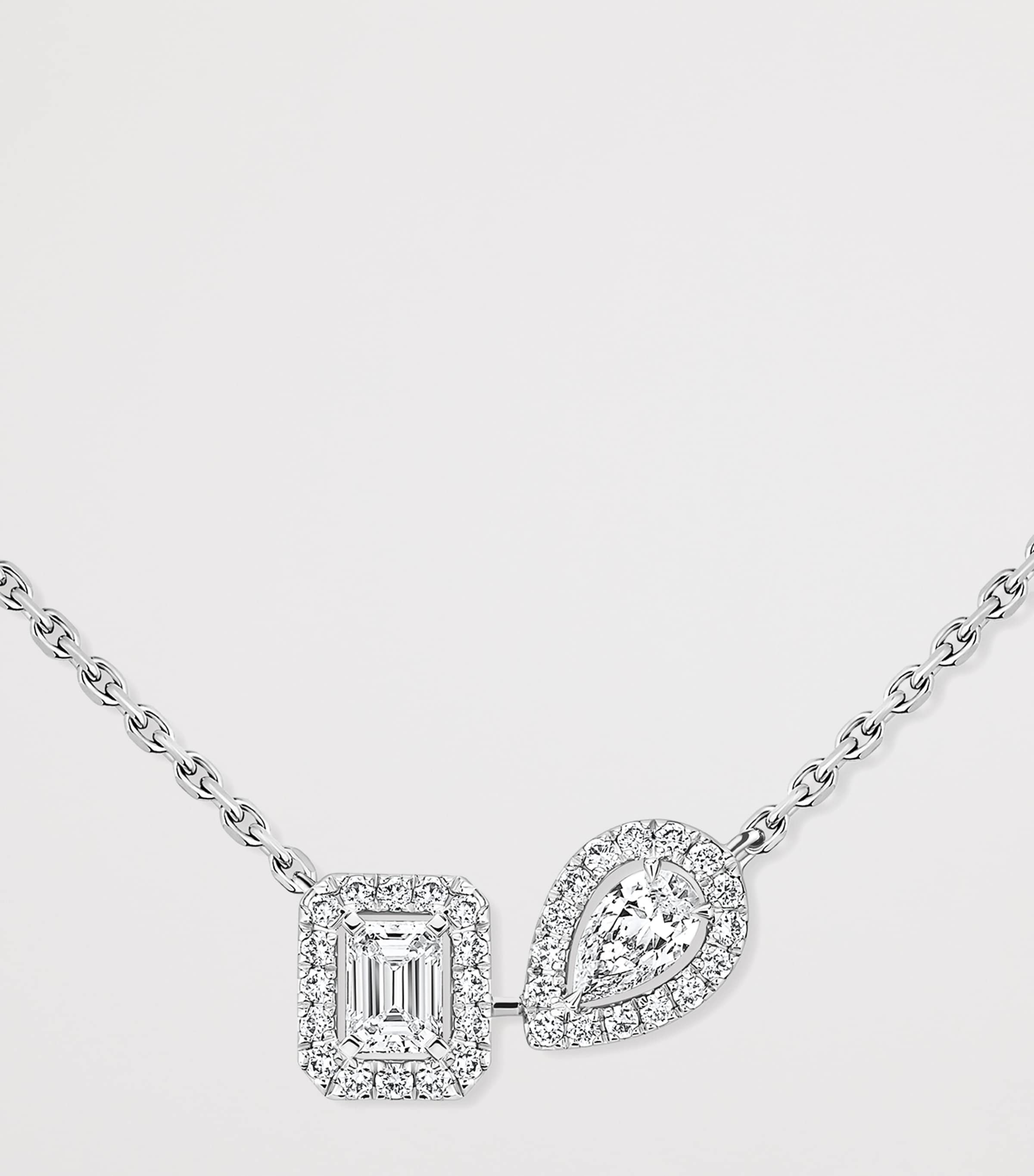 Messika My Twin White Gold and Diamond Necklace (0.30ct) White Gold Image 3