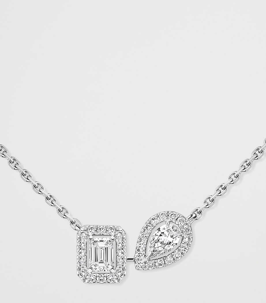 Messika My Twin White Gold and Diamond Necklace (0.30ct) White Gold Image 3