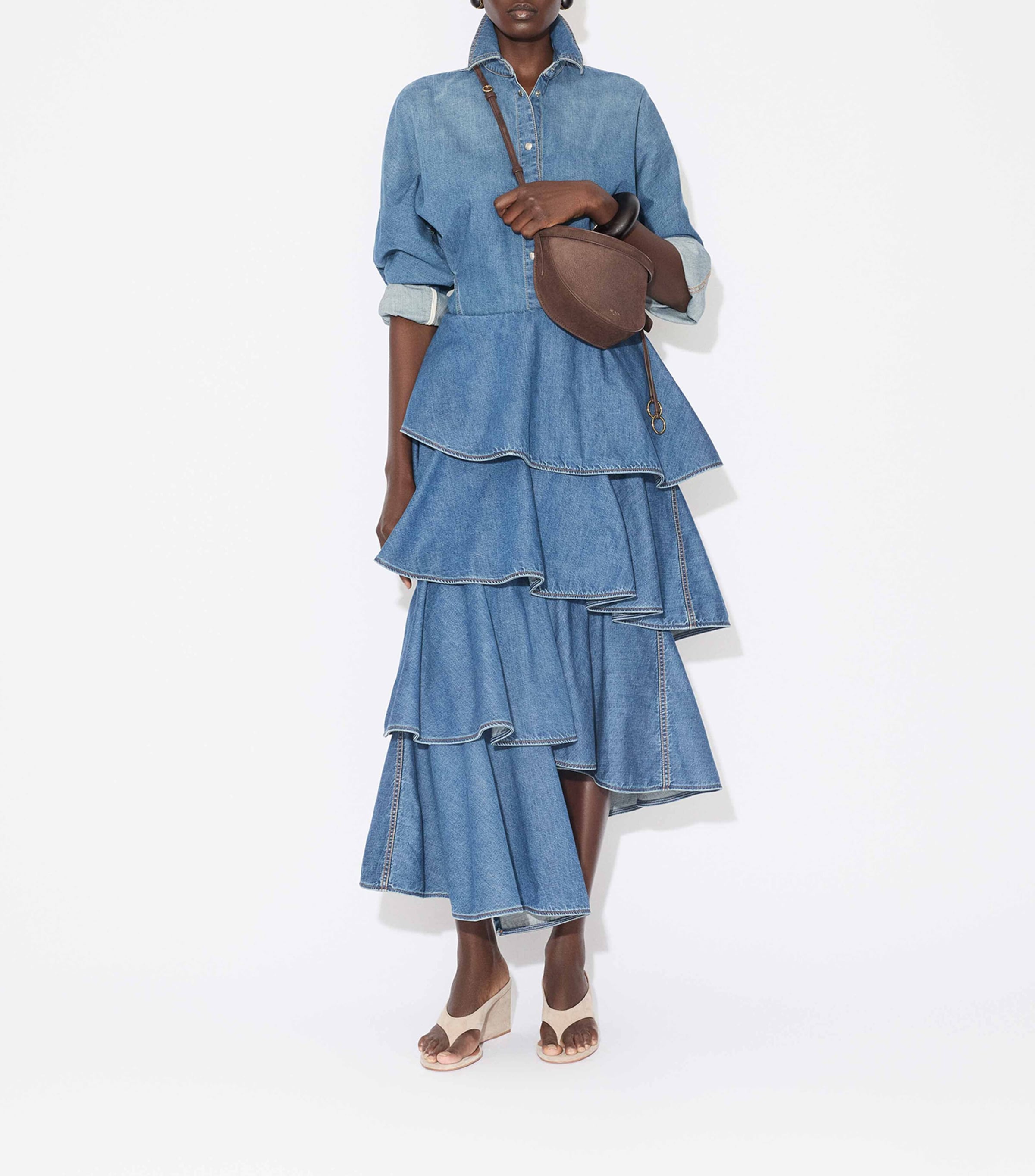 ワンピース Alaia Denim shirt dress Alaia Denim Dress – Littlelace